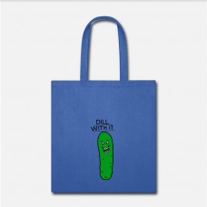 Dill With It Royal Blue Tote Bag